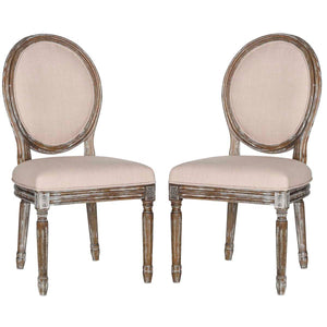 Safavieh Holloway 19''H French Brasserie Oval Side Chair(Set of 2), FOX6228