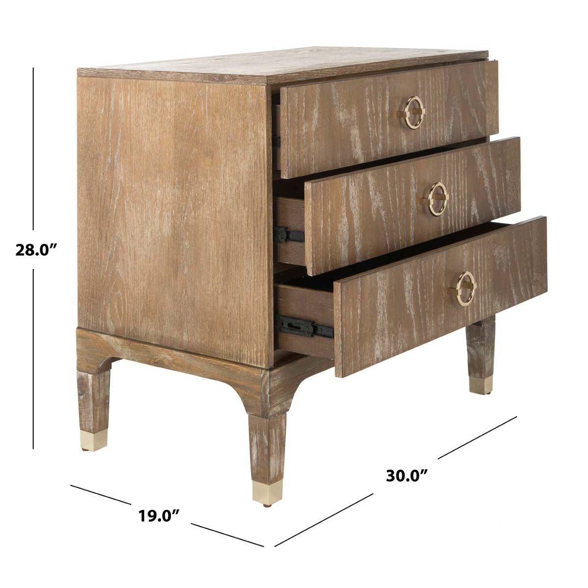 Oak Wood Veneer/Gold - Oak Wood Veneer/Gold