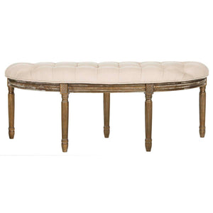 Safavieh Abilene Tufted Rustic Semi Circle Bench , FOX6238