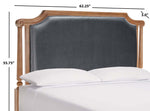 Safavieh Queen Hudson Headboard, Grey / Rustic Oak