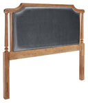 Safavieh Queen Hudson Headboard, Grey / Rustic Oak