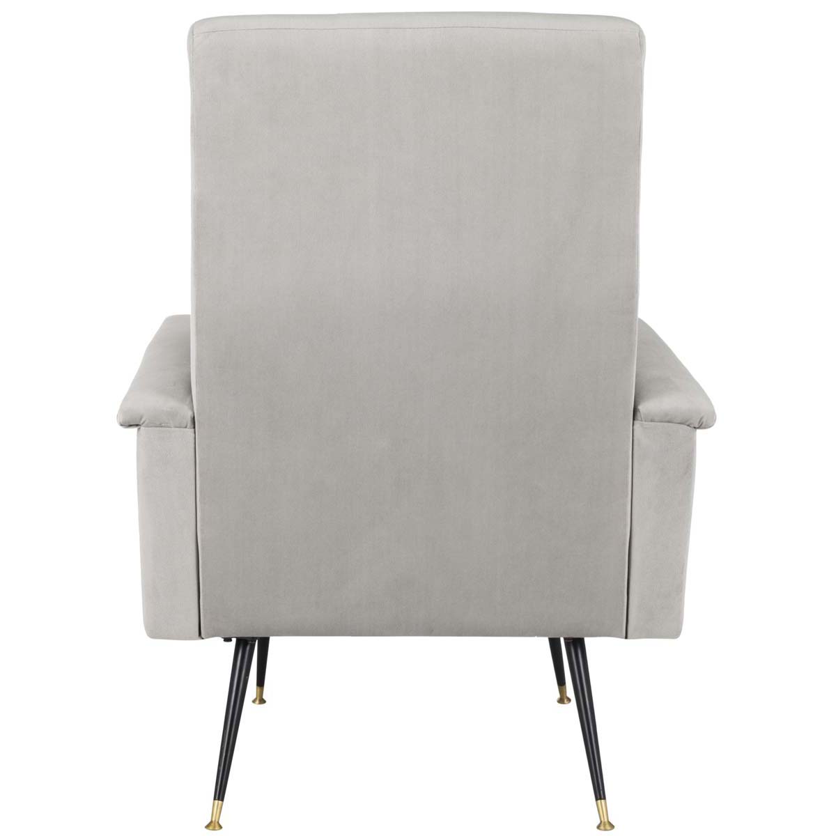 Safavieh Aida Velvet Retro Mid Century Accent Chair , FOX6258 - Grey Velvet