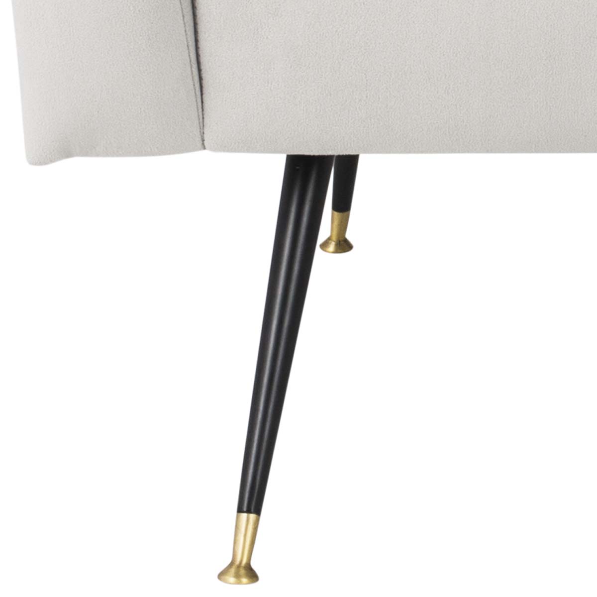 Safavieh Aida Velvet Retro Mid Century Accent Chair , FOX6258 - Grey Velvet