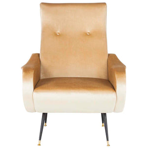 Safavieh Elicia Velvet Retro Mid Century Accent Chair , FOX6260
