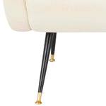 Safavieh Elicia Velvet Retro Mid Century Accent Chair , FOX6260 - Camel Velvet