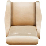 Safavieh Elicia Velvet Retro Mid Century Accent Chair , FOX6260 - Camel Velvet