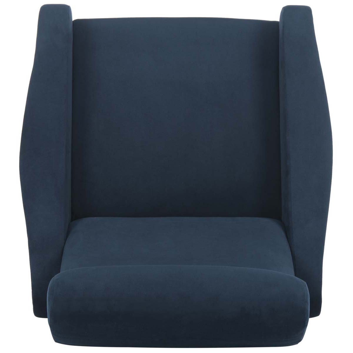 Safavieh Elicia Velvet Retro Mid Century Accent Chair , FOX6260 - Navy Velvet