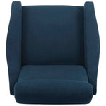 Safavieh Elicia Velvet Retro Mid Century Accent Chair , FOX6260 - Navy Velvet