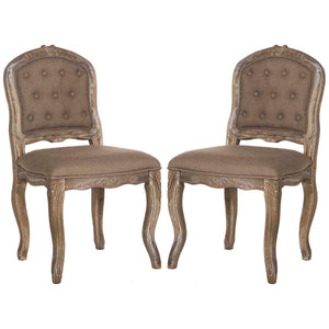 Safavieh Eloise 20''H French Leg Dining Chair(Set of 2), FOX6264
