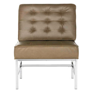 Safavieh Ansel Modern Tufted Chrome Accent Chair, FOX6268