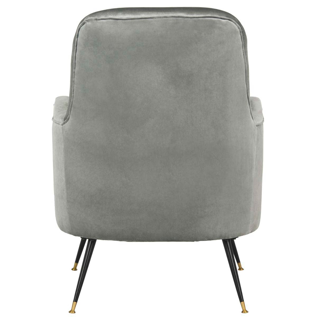 Safavieh Noelle Velvet Retro Mid Century Accent Chair , FOX6269 - Light Grey