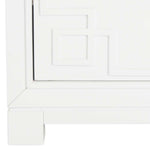 Safavieh Raina Three Drawer Greek Key Night Stand , FOX6278 - White