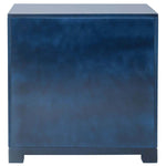 Safavieh Raina Three Drawer Greek Key Night Stand , FOX6278 - Navy