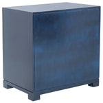 Safavieh Raina Three Drawer Greek Key Night Stand , FOX6278 - Navy