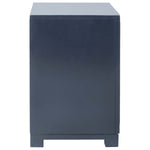 Safavieh Raina Three Drawer Greek Key Night Stand , FOX6278 - Navy