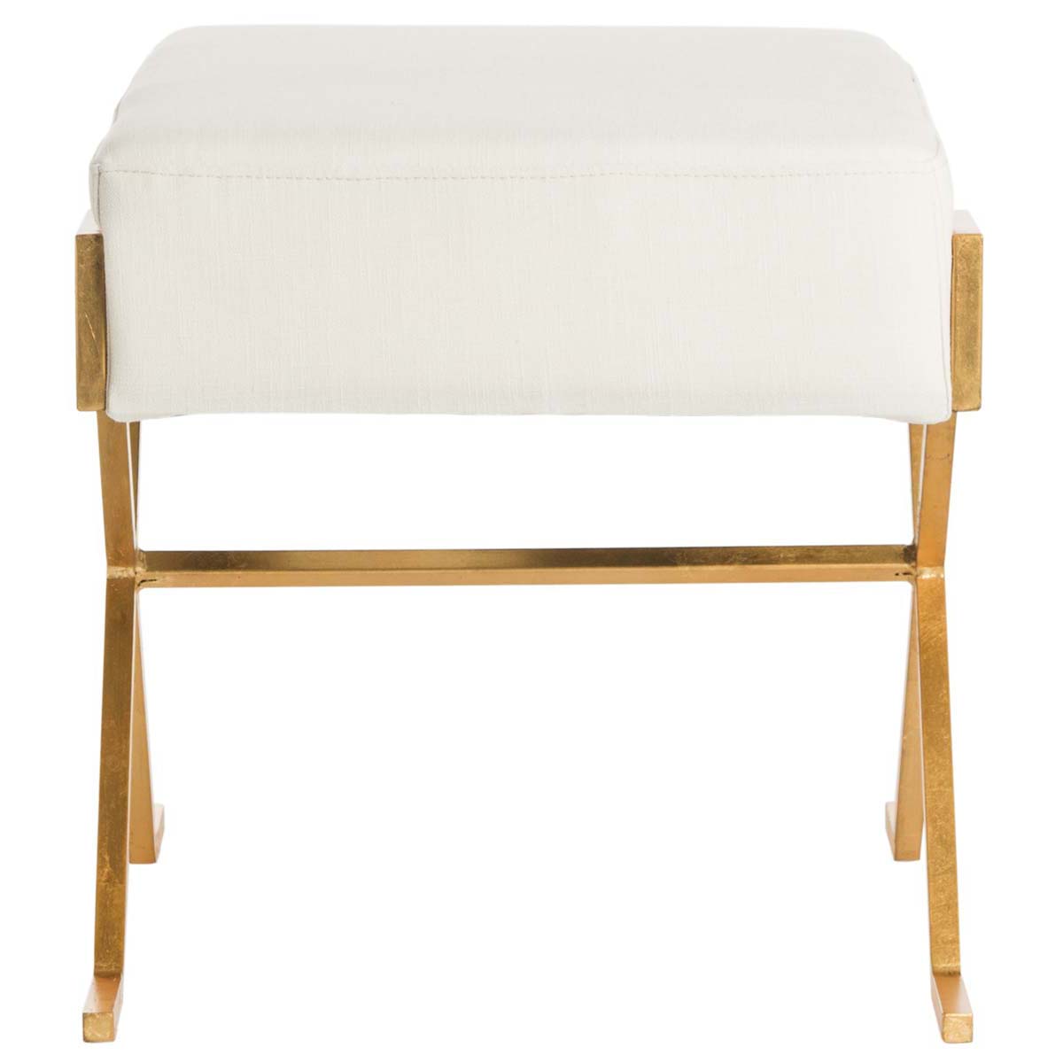 Safavieh Luna Greek Key Bench , FOX6281 - Light Beige