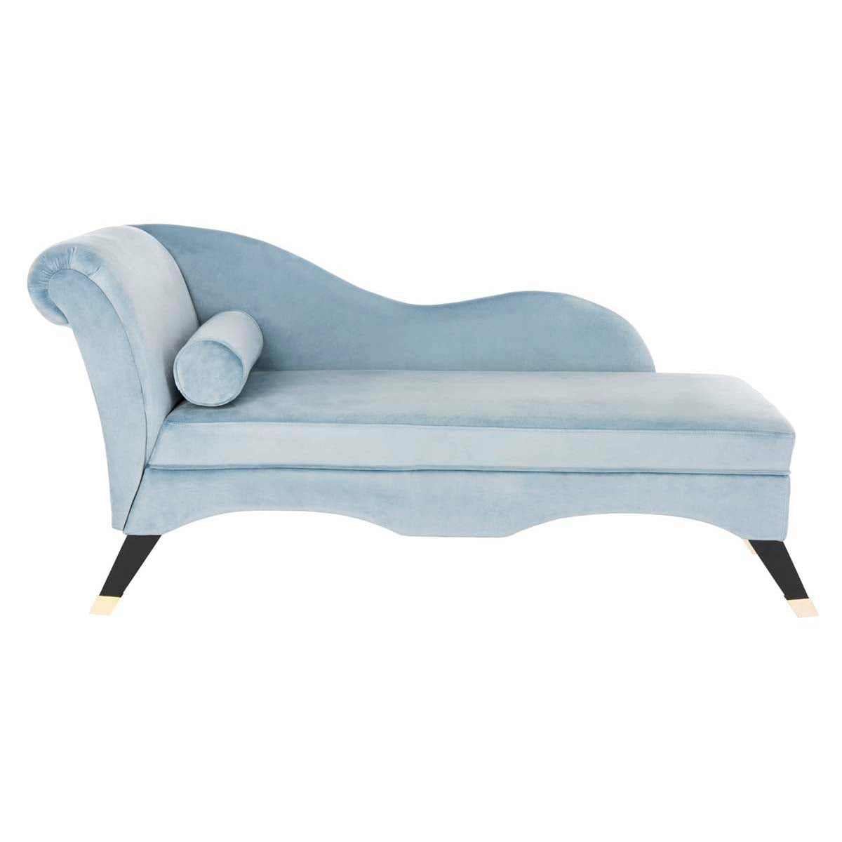Safavieh Caiden Velvet Chaise W/ Pillow , FOX6284