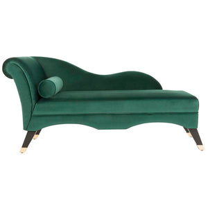 Safavieh Caiden Velvet Chaise W/ Pillow , FOX6284