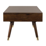 Safavieh Levinson Gold Cap Coffee Table , FOX6304 - Brown/Gold