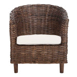 Safavieh Omni Rattan Barrel Chair , FOX6501 - Brown 