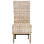 Safavieh Pembrooke 19''H Rattan Side Chair, FOX6520 - Natural (Set of 2)