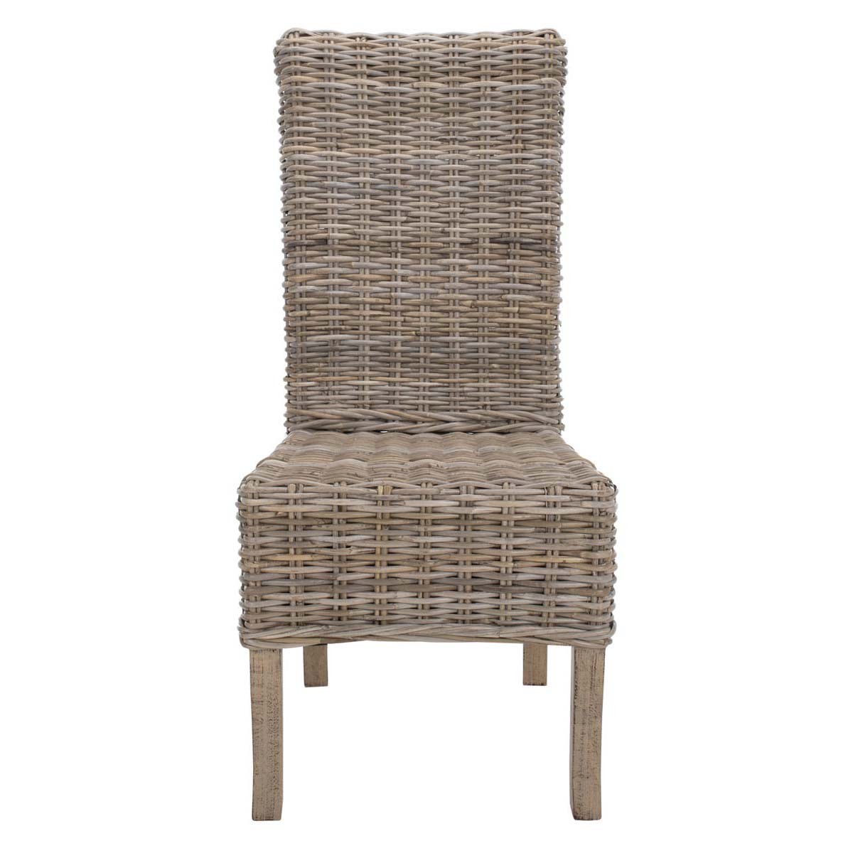 Safavieh Quaker 19''H Rattan Side Chair, FOX6521 - Natural (Set of 2)