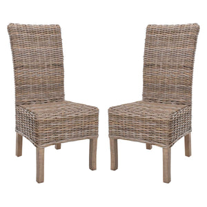 Safavieh Quaker 19''H Rattan Side Chair(Set of 2), FOX6521