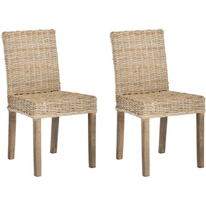 Safavieh Grove 19''H Rattan Side Chair (Set of 2), FOX6522