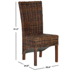Safavieh Ridge 18''H Rattan Side Chair, FOX6523