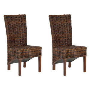 Safavieh Ridge 18''H Rattan Side Chair(Set of 2), FOX6523