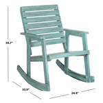 Safavieh Alexei Rocking Chair , FOX6702 - Beach House Blue