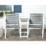 Safavieh Jovanna 2 Seat Bench , FOX6707 - White/Ash Grey