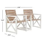 Safavieh Jovanna 2 Seat Bench , FOX6707 - White/Oak