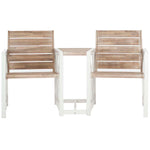 Safavieh Jovanna 2 Seat Bench , FOX6707 - White/Oak