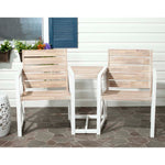Safavieh Jovanna 2 Seat Bench , FOX6707 - White/Oak