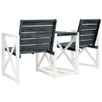 Safavieh Jovanna 2 Seat Bench , FOX6707 - White/Dark Slate Grey