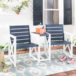 Safavieh Jovanna 2 Seat Bench , FOX6707 - White/Dark Slate Grey