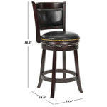 Safavieh Brockway Swivel Counter Stool , FOX7001 - Cappuccino/Black
