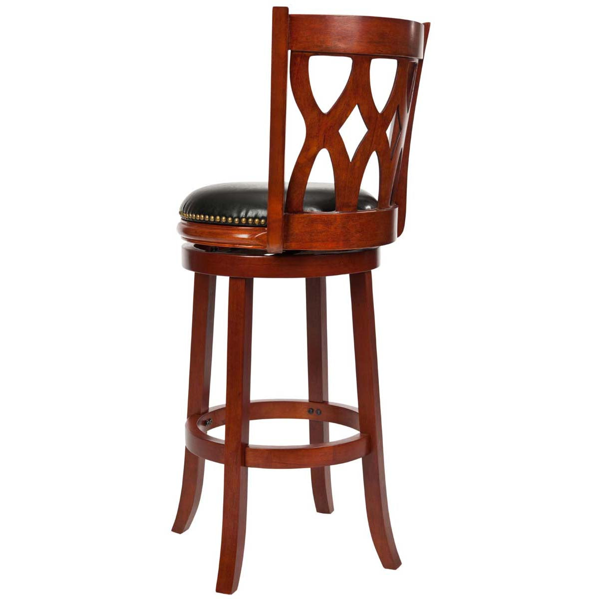 Safavieh Lancaster Swivel Bar Stool , FOX7002 - Light Cherry/Black