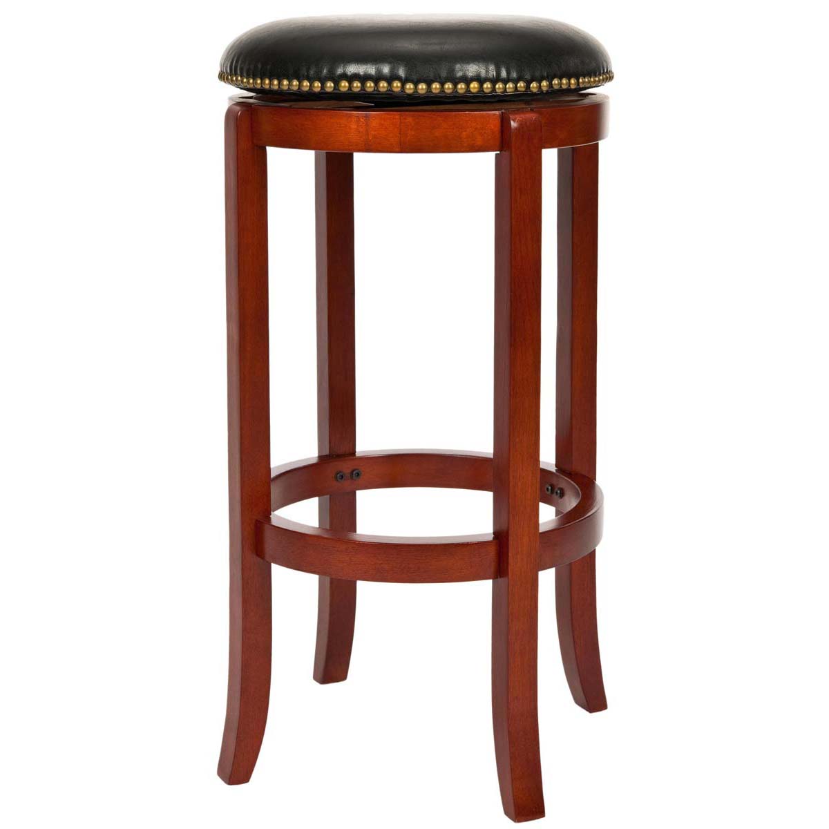 Safavieh Ellwood Swivel Counter Stool , FOX7005 - Light Cherry/Black