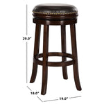 Safavieh Biagio Swivel Bar Stool , FOX7007 - Sierra/Brown