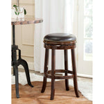 Safavieh Biagio Swivel Bar Stool , FOX7007 - Espresso/Brown