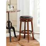 Safavieh Biagio Swivel Bar Stool , FOX7007 - Walnut/Brown