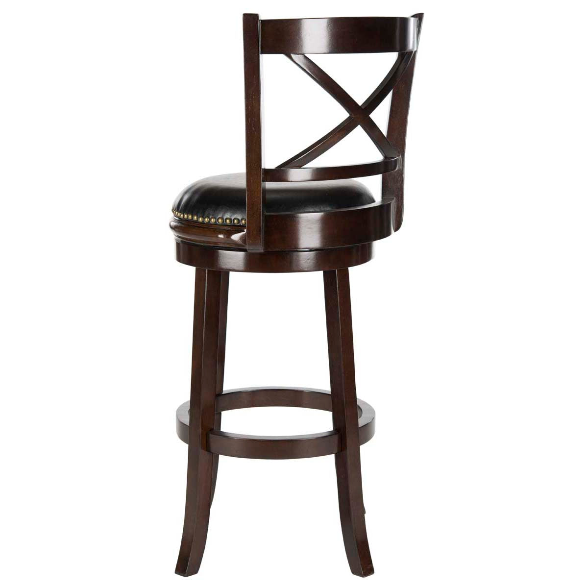 Safavieh Butler Swivel Bar Stool , FOX7014 - Cappuccino/Black
