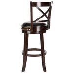 Safavieh Butler Swivel Bar Stool , FOX7014 - Cappuccino/Black