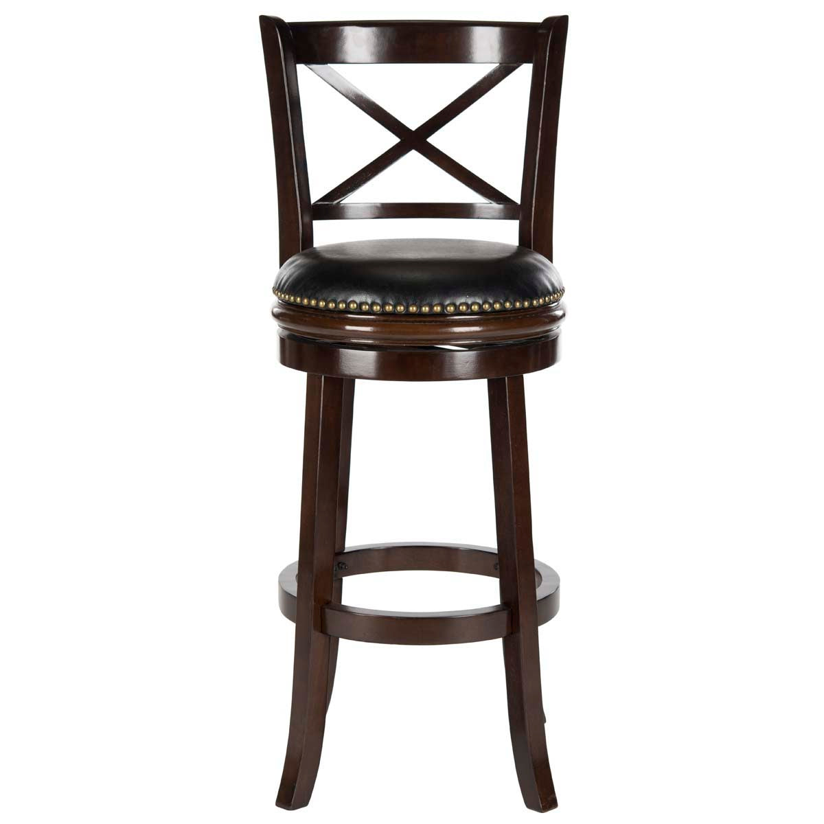 Safavieh Butler Swivel Bar Stool , FOX7014 - Cappuccino/Black
