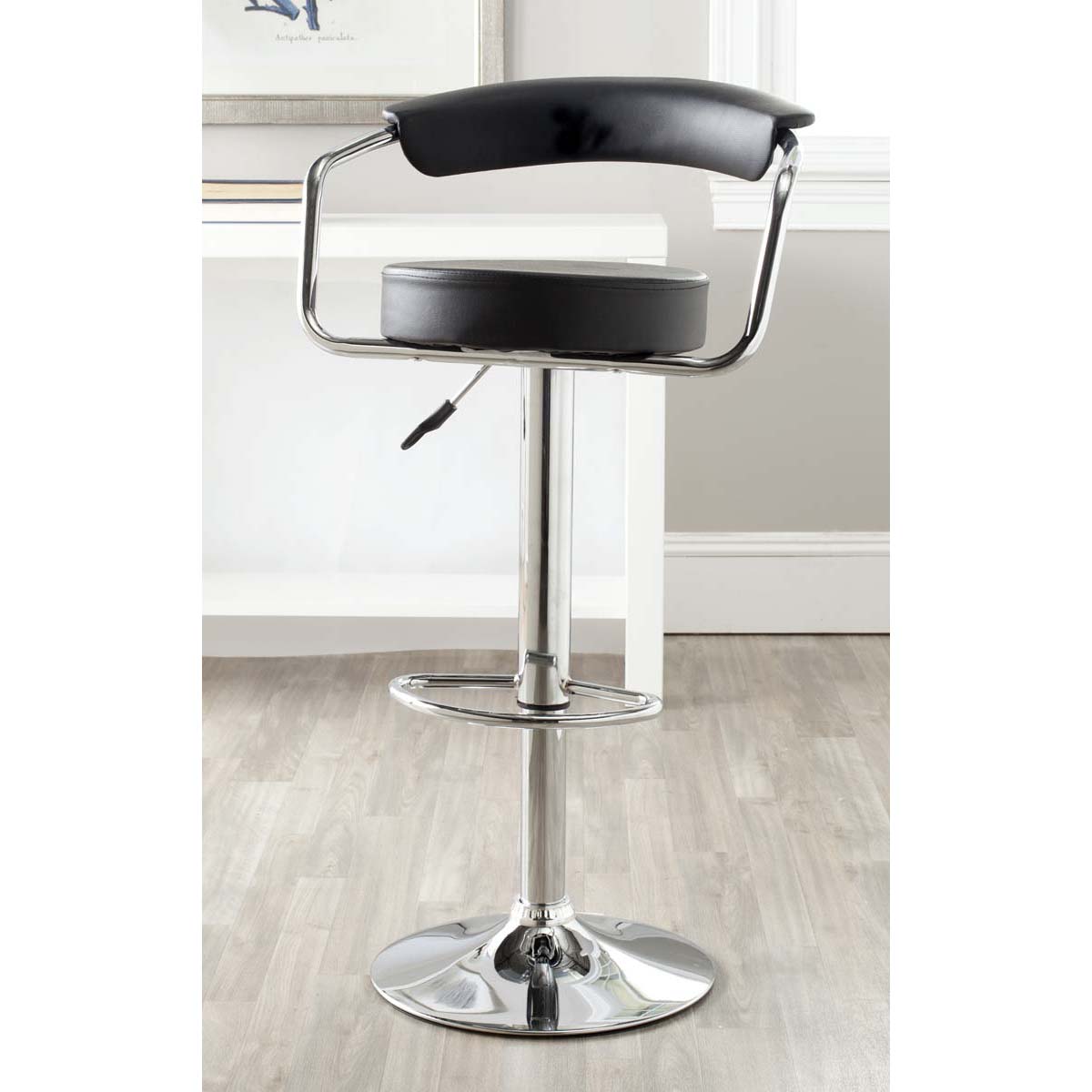 Safavieh Angus Swivel Bar Stool , FOX7511 - Black