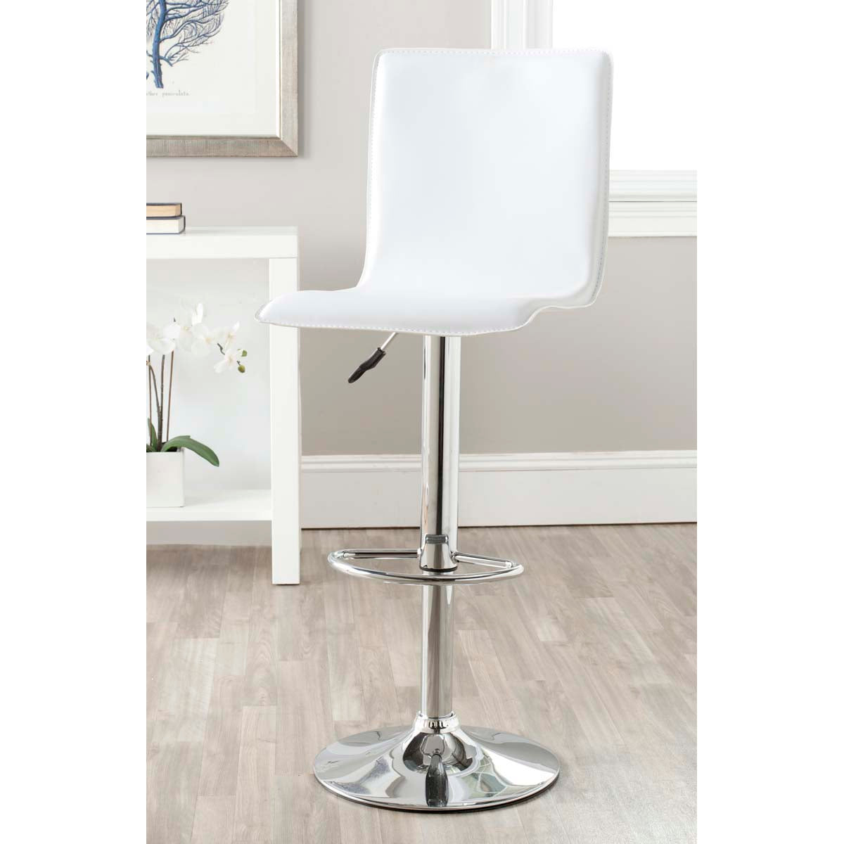 Safavieh Magda Swivel Bar Stool , FOX7513 - White