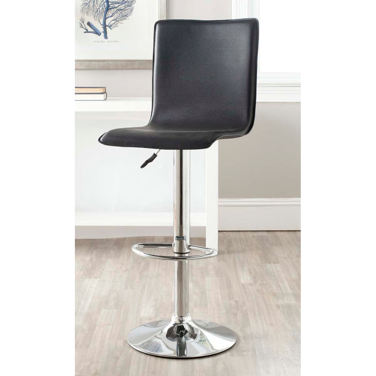 Safavieh Magda Swivel Bar Stool , FOX7513 - Black