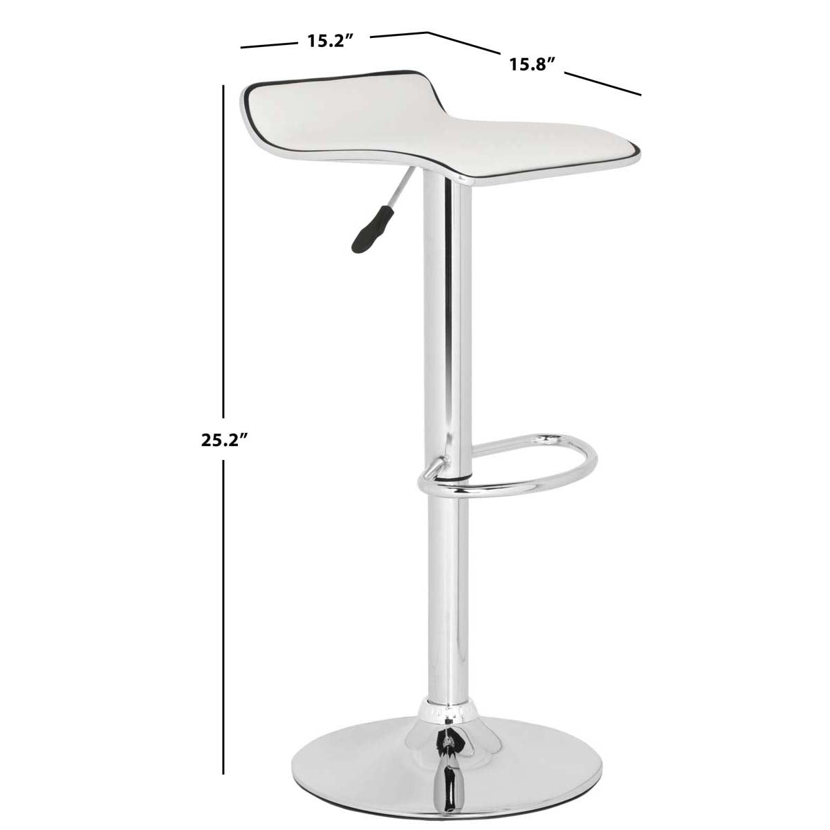 Safavieh Chaunda Swivel Bar Stool , FOX7517 - White